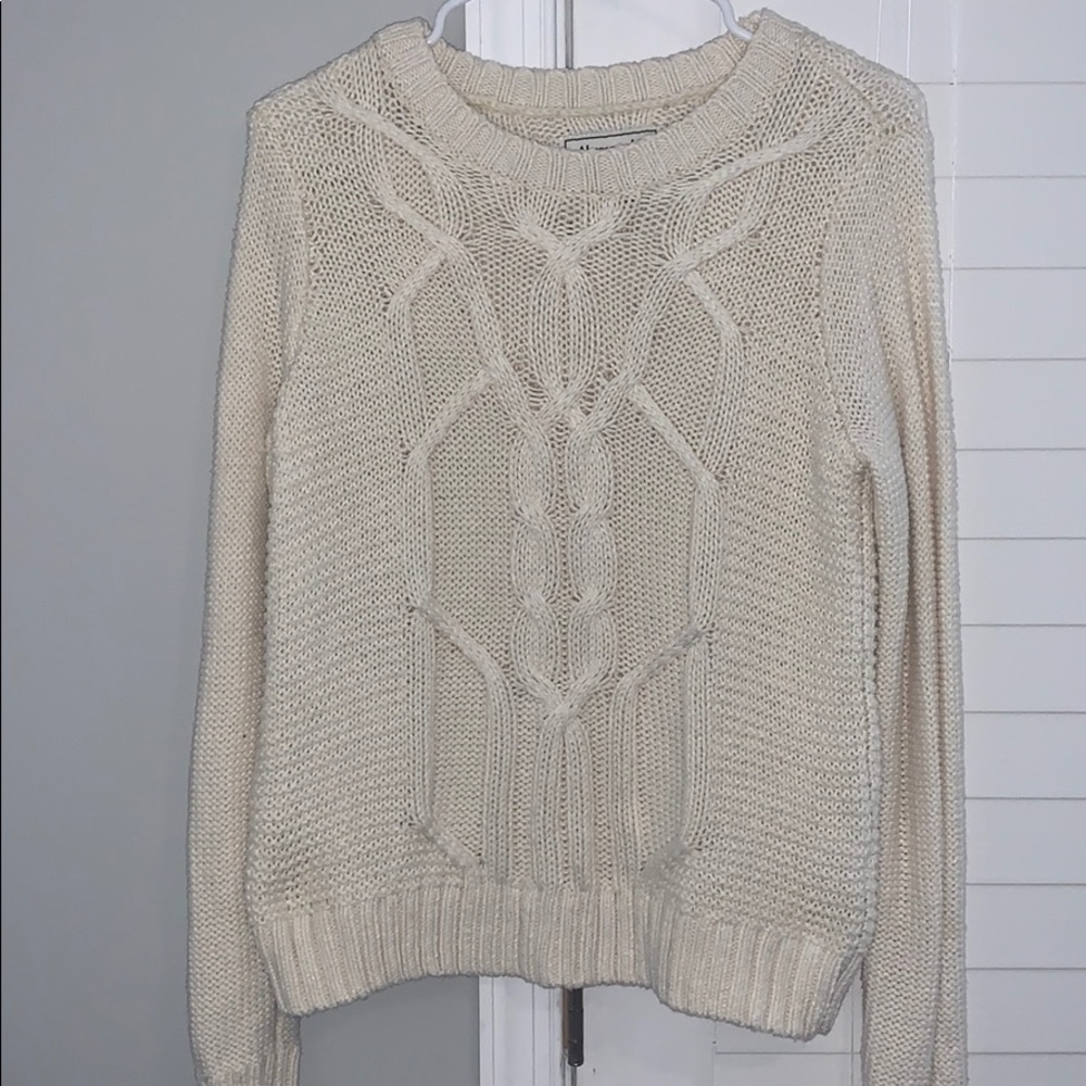 Abercrombie Cream Sweater